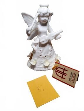 Vintage Ardalt Angel Pomander Figurine: Unused Collectible with hangtag